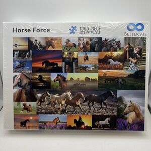 1000 Piece Jigsaw Puzzle‎ "Horse Force"  Puzzle - Better Me 19.5"x27.5" NEW